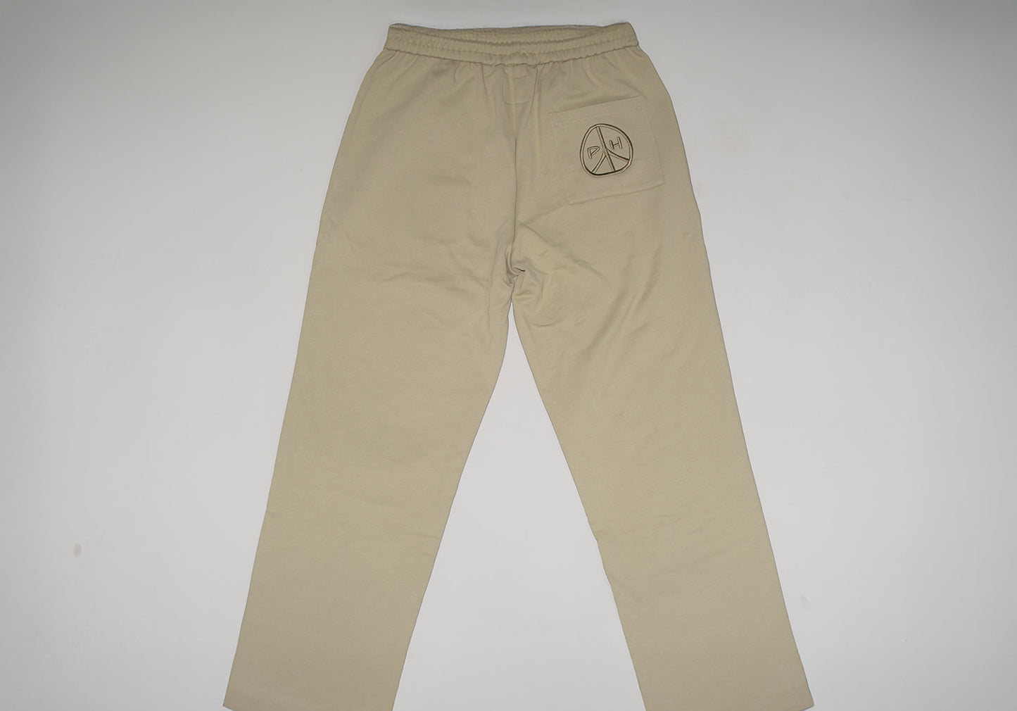 EMBROIDERED PEACE HEAD SWEATPANTS!