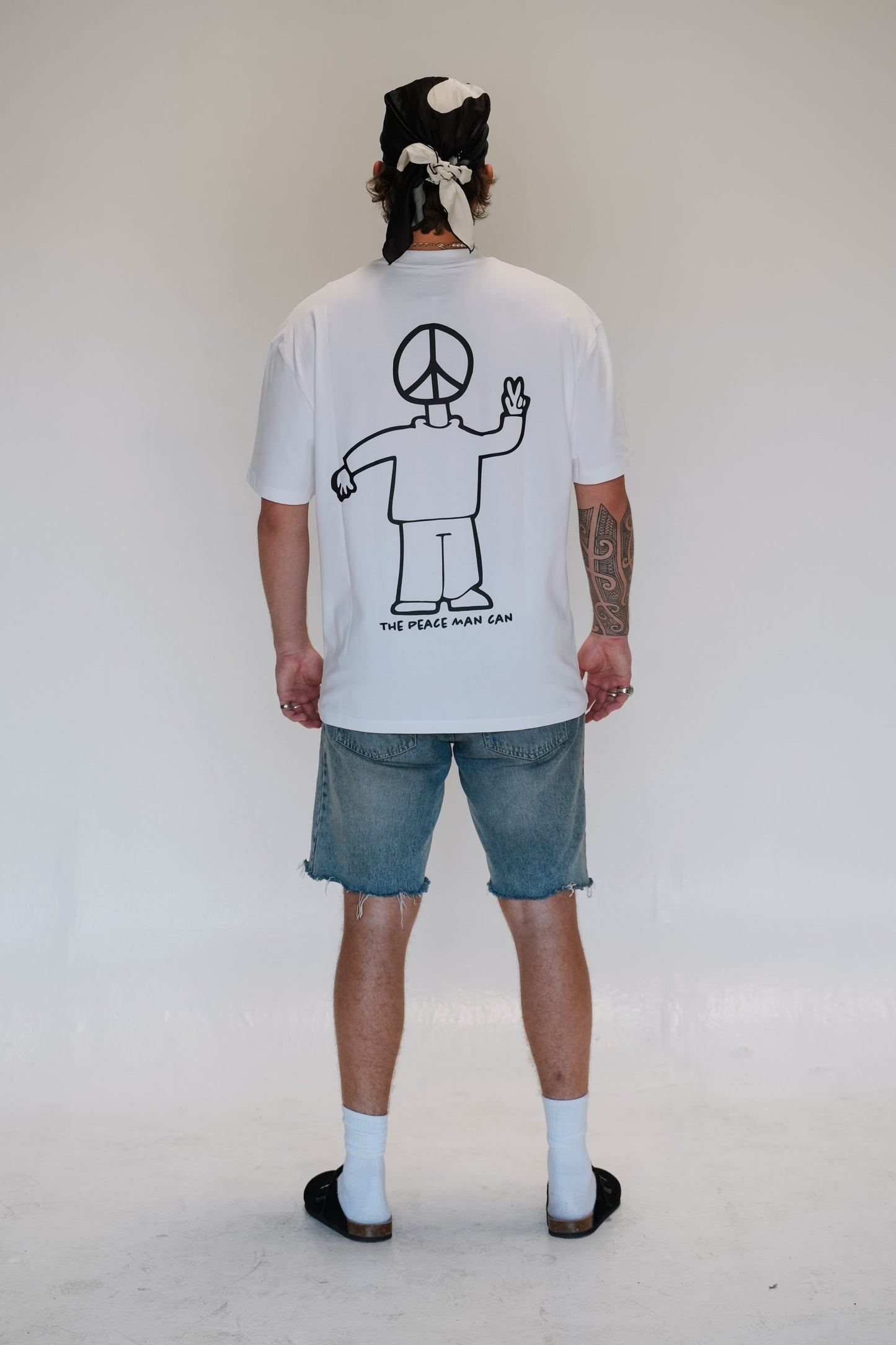 PEACE MAN CAN TEE!¡ WHITE