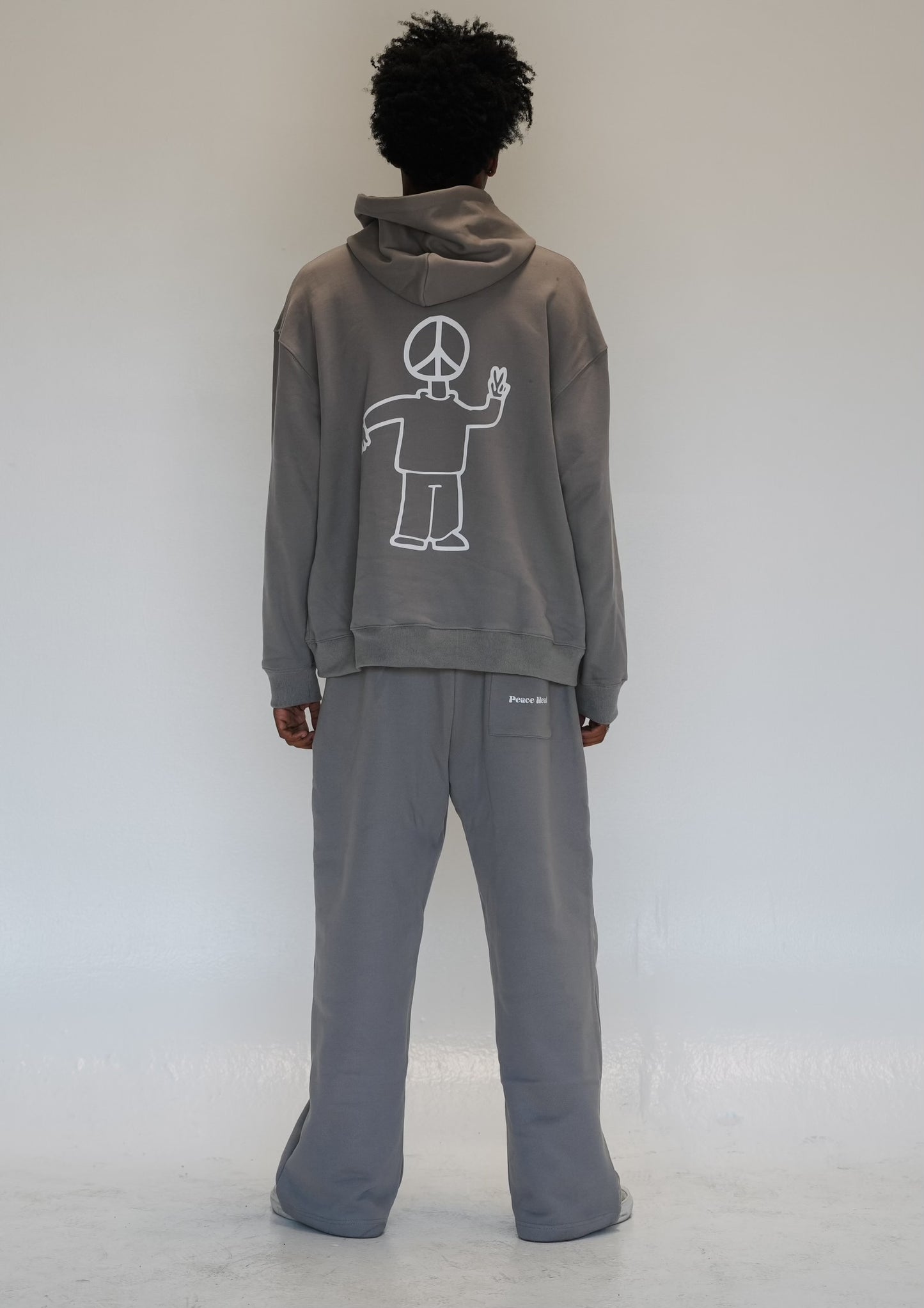 PEOPLE FOR PEACE SWEATPANTS! GREY