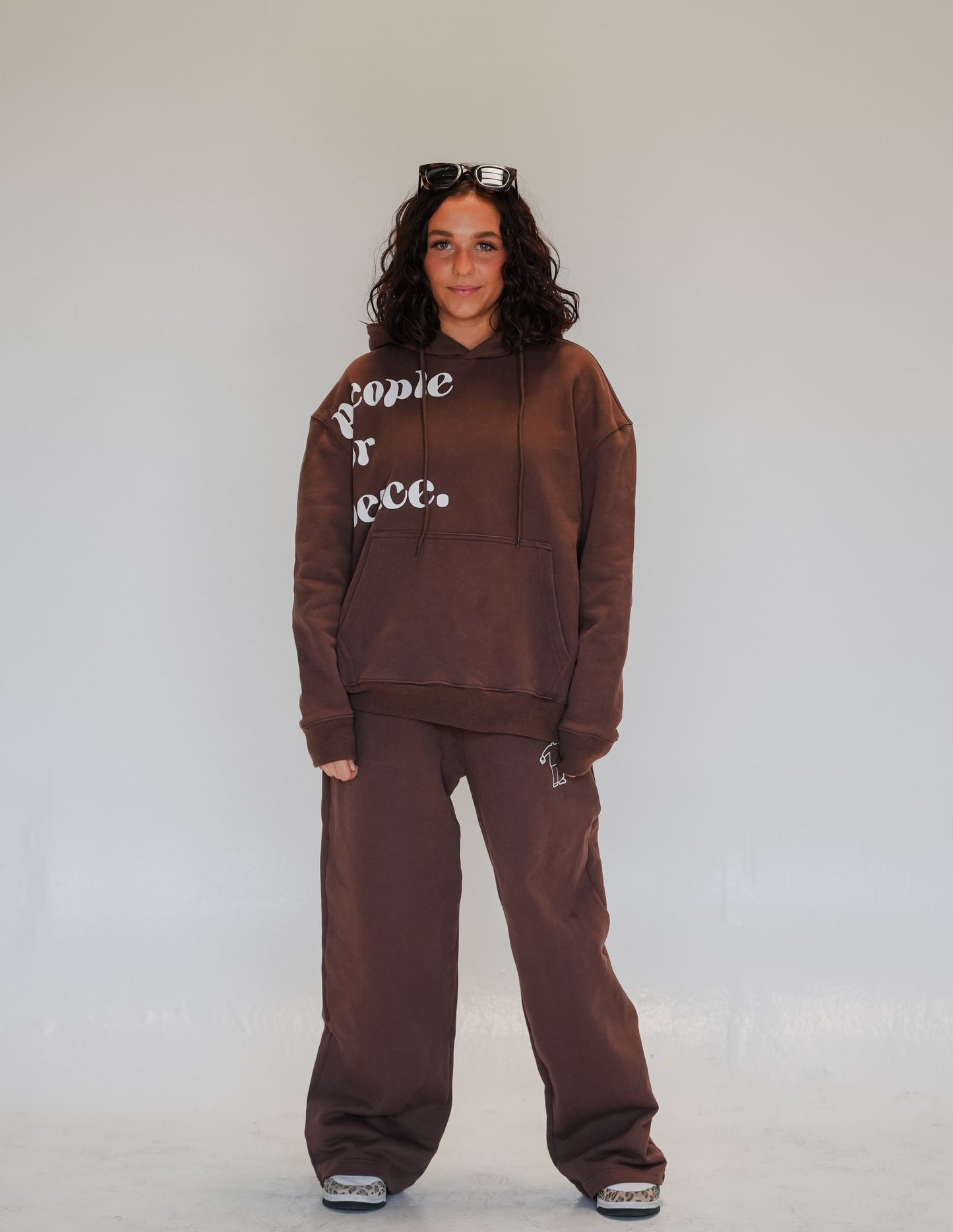PEOPLE FOR PEACE HOODIE! BROWN