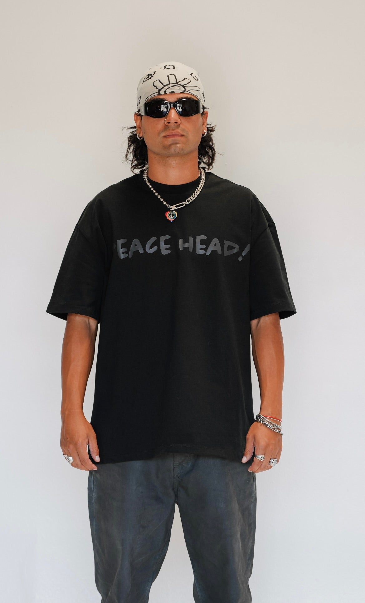 PEACE MAN CAN TEE!¡ BLACK