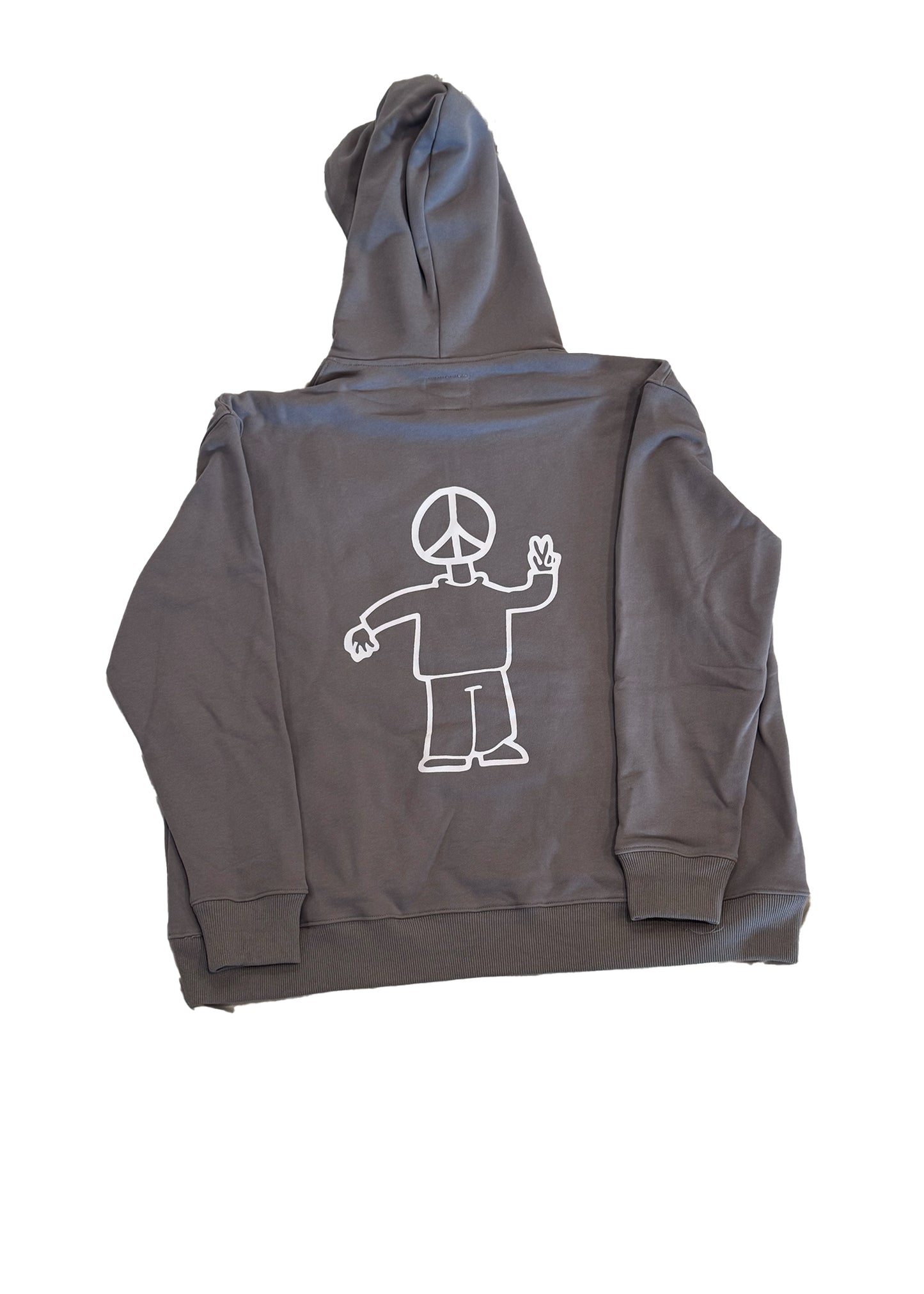 PEOPLE FOR PEACE HOODIE! GREY