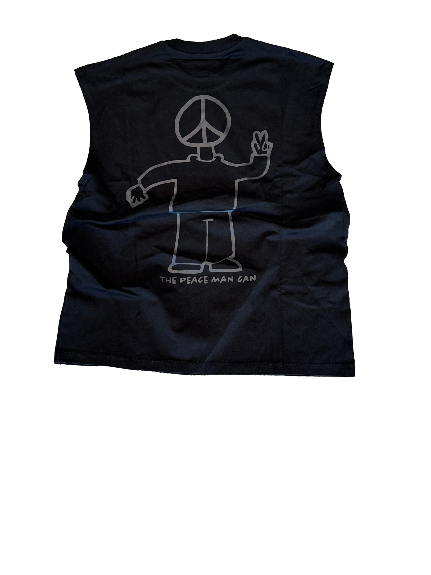 Black cutoff shirt