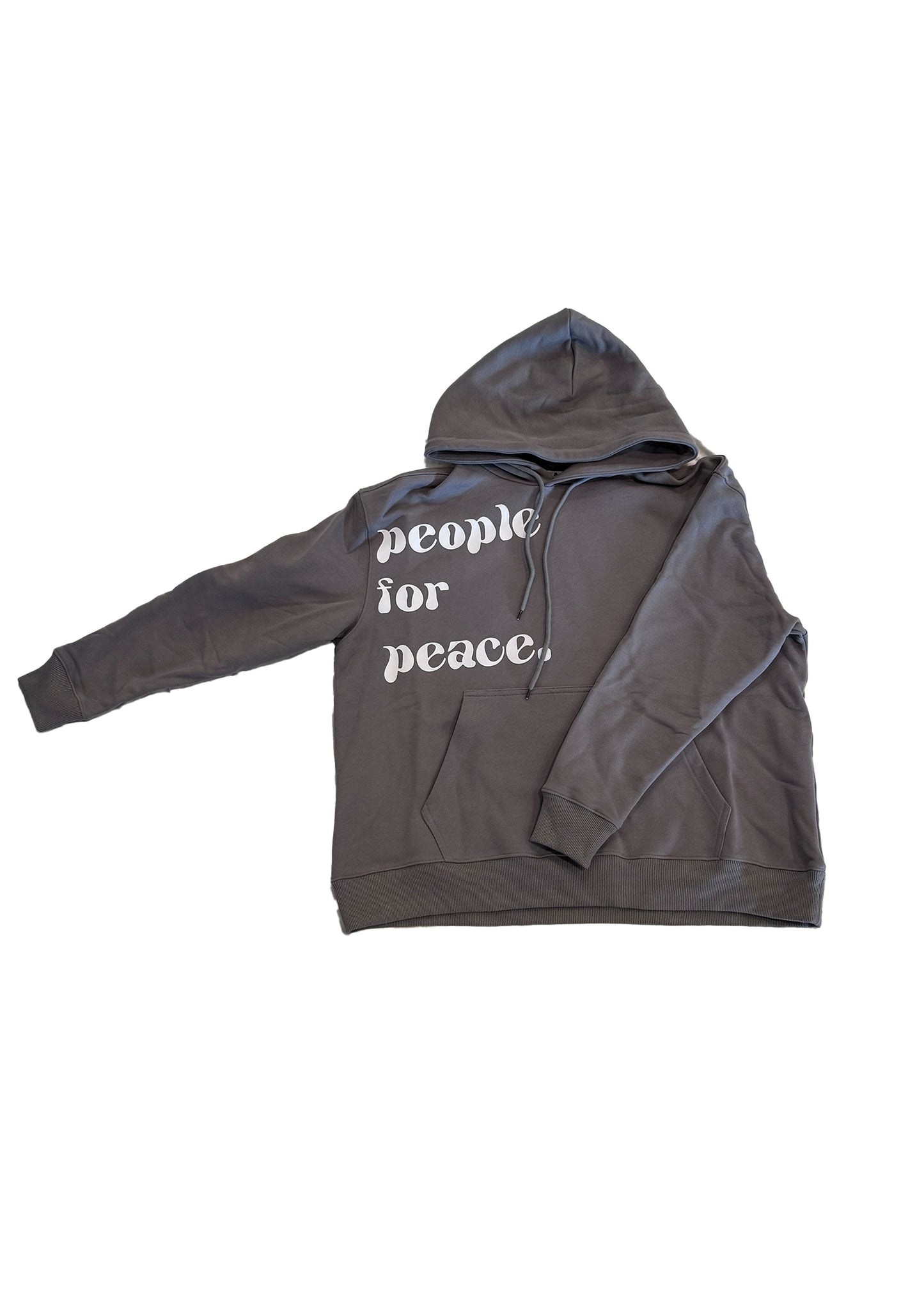 PEOPLE FOR PEACE HOODIE! GREY