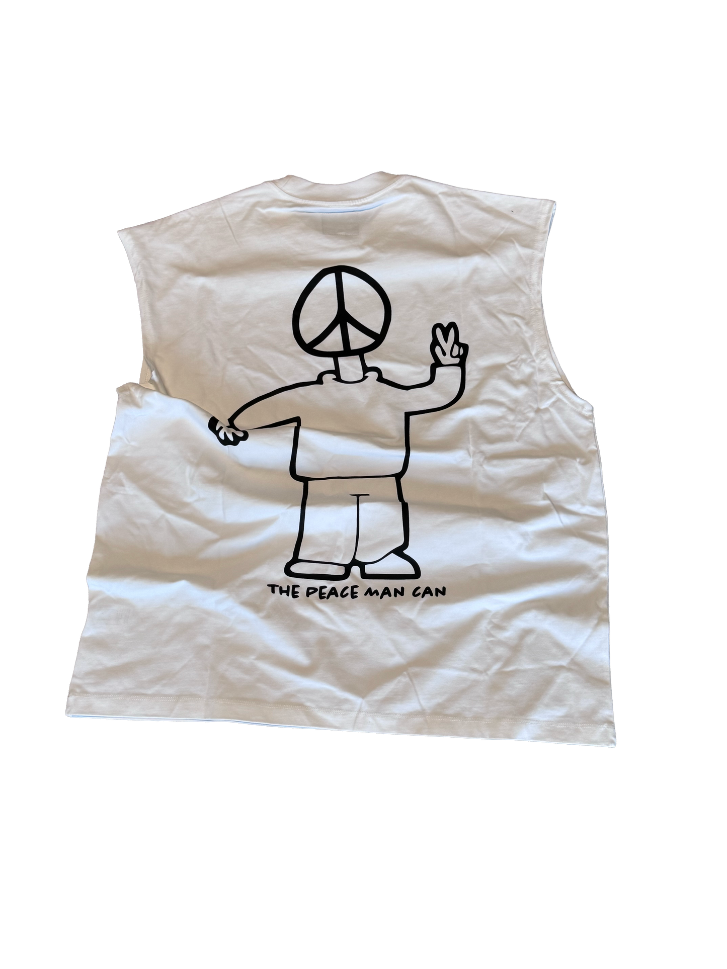 White cutoff shirt