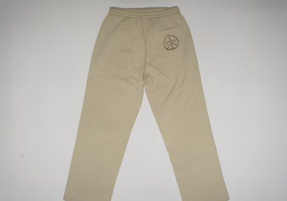 EMBROIDERED PEACE HEAD SWEATPANTS!