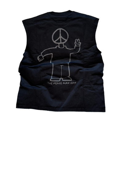 Black cutoff shirt