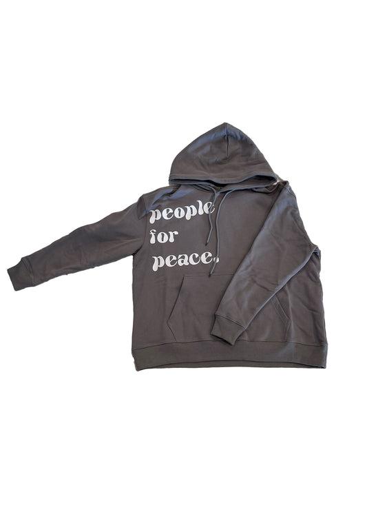 PEOPLE FOR PEACE HOODIE! GREY