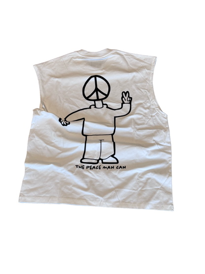 White cutoff shirt